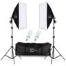 Kit Duplo Softbox Soquete E-27 Lâmpada 220V Tripé 2M T-Photo U UNICA UNICA - 1