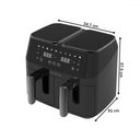 Ver imagem 3 de Fritadeira Elétrica Dual Zone 8 Litros 1800w 127v Preto - Be Smart