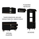 Ver mais imagens de Armário De Cozinha Completa 260cm Preto Reims 09 Preto
