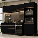 Ver imagem 1 de Armário De Cozinha Completa 260cm Preto Reims 09 Preto
