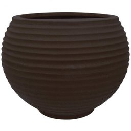 Vaso para Plantas Redondo em Polietileno 34 Esfera Latticce 27cmx23cm Japi - 1