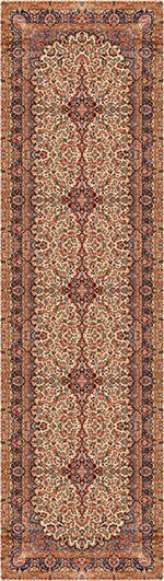 Tapete Passadeira Quarto Moderno Retangular Persa Carpet Classic Casa Meva 240x66 cm - 6