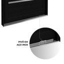 Ver imagem 6 de Porta de Alumínio Pivotante com Friso Puxador Fechadura Digital 225cm x 130cm Lucasa Eccellente Preto