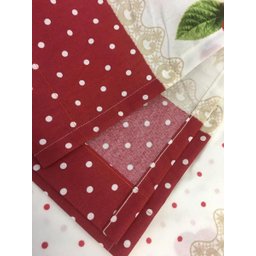 Cortina Cozinha Clean Athenas 2,00x1,20m Vermelho Iolanda - 5