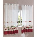 Ver imagem 1 de Cortina Cozinha Clean Athenas 2,00x1,20m Vermelho Iolanda