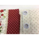 Ver imagem 6 de Cortina Cozinha Clean Athenas 2,00x1,20m Vermelho Iolanda