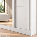 Ver imagem 5 de Guarda-Roupa Casal 100% MDF 3 Portas 4 Gavetas Capri Plus Branco Bianchi