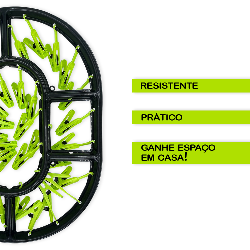 Varal Roupas Íntimas 36 Prendedores Meias Calcinhas - 4