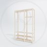 Estante Para Comércio Moderno MUEBLES DESIGN Arara de roupas pinus multiuso - 2