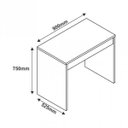 Ver imagem 3 de Escrivaninha Versatile Casa D 1 Gaveta 90cm Branca