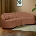 Ver imagem 2 de Sofá Orgânico Palermo 4 Lugares 210cm Bouclê - Sofa Store:bouclê Terracota