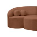 Ver imagem 3 de Sofá Orgânico Palermo 4 Lugares 210cm Bouclê - Sofa Store:bouclê Terracota