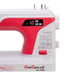 Máquina Costura Doméstica Ss-1060 Autovolt Eletrônica Vermelho - Sun Special - 4