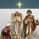 Ver imagem 3 de Presépio de Natal Lindo Cores Vivas Completo 11 Peças 30 cm Resina Premium