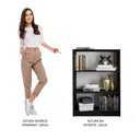 Ver imagem 5 de Estante para Livros Home Sala Madesa 6907 com 3 Nichos - Preto