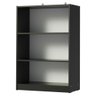Estante para Livros Home Sala Madesa 6907 com 3 Nichos - Preto - 11