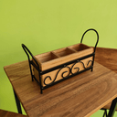 Ver imagem 4 de Porta Talher em Ferro e Madeira Sudete Rústico