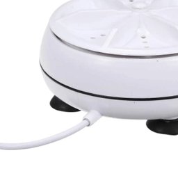 Mini Maquina Lava Roupas Panos no Balde USB Portátil Lavadoura Rotativo - 5