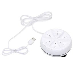 Mini Maquina Lava Roupas Panos no Balde USB Portátil Lavadoura Rotativo - 6