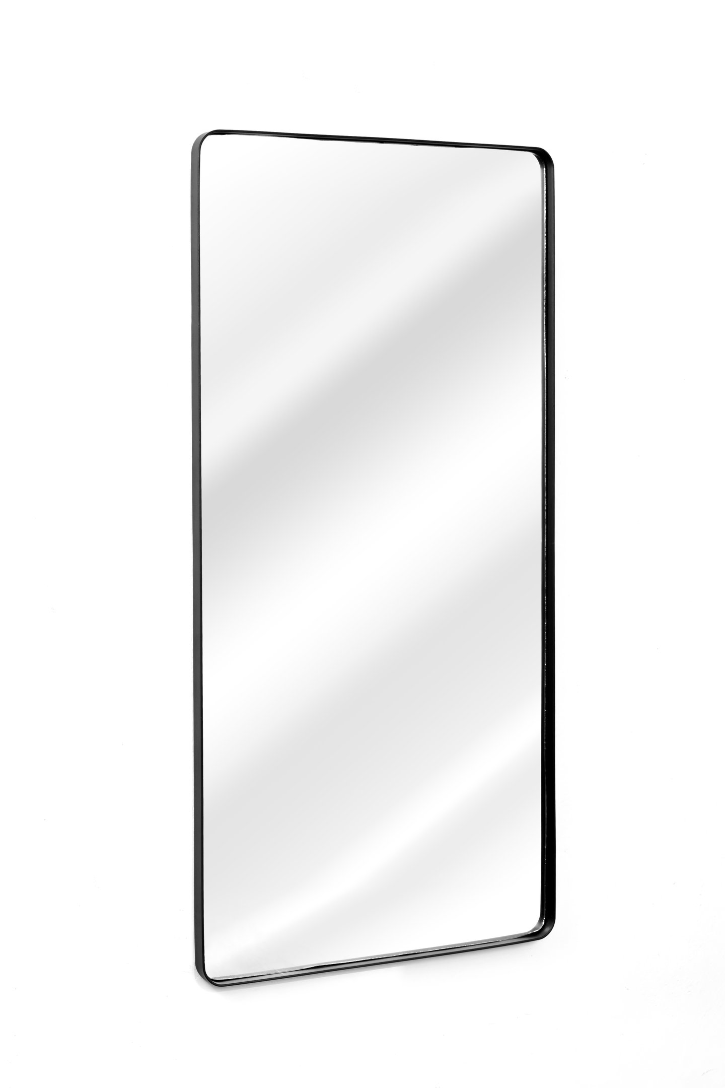 Espelho Retangular Moldura Banheiro Quarto Sala 120x60 Cores:Preto - 2