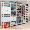 Closet Modulado Elora Ma410 com Sapateira Branco - Moveis Arapongas Branco - 1