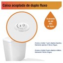 Ver imagem 3 de Sabatini Caixa para Vaso Acoplado Branco Icasa