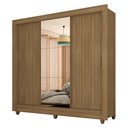 Ver imagem 3 de Guarda-roupa Casal com Espelho 3 Portas 1 Gavetas Alice Boreal - Móveis Arapongas Boreal