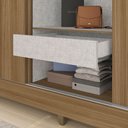 Ver imagem 7 de Guarda-roupa Casal com Espelho 3 Portas 1 Gavetas Alice Boreal - Móveis Arapongas Boreal