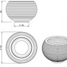 Vaso para Plantas Redondo em Polietileno 54 Esfera Lattice 46cmx37cm Japi - 2