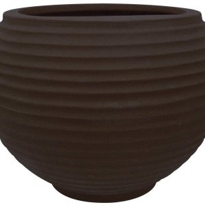 Vaso para Plantas Redondo em Polietileno 54 Esfera Lattice 46cmx37cm Japi