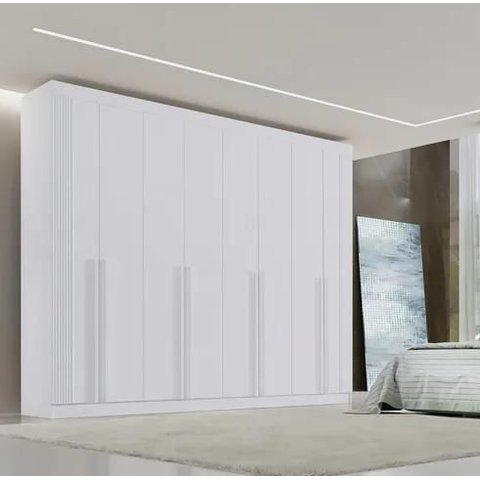 Guarda Roupa Daymond 8 Portas Ripado 100%mdf D Doro Móveis