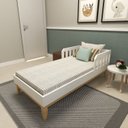 Ver imagem 1 de Cama Infantil com Pés em Pinus Milou Branco