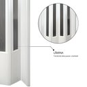 Ver imagem 6 de Porta Sanfonada de PVC Translucido 210cm x 60cm Plastporta Bcf Branco