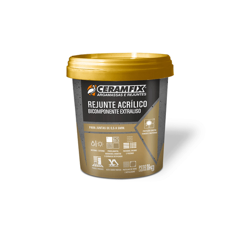 Rejunte Acrilico Bicomponente Ceramfix 1kg Creme 603885