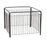 Cercadinho Pet dobrável móvel para segurança de cachorros e filhotes - Preto - 1