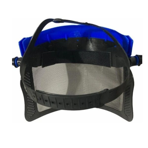 Protetor Facial Telado Azul P/Roçadeira Motosserra Universal - Azul - 3