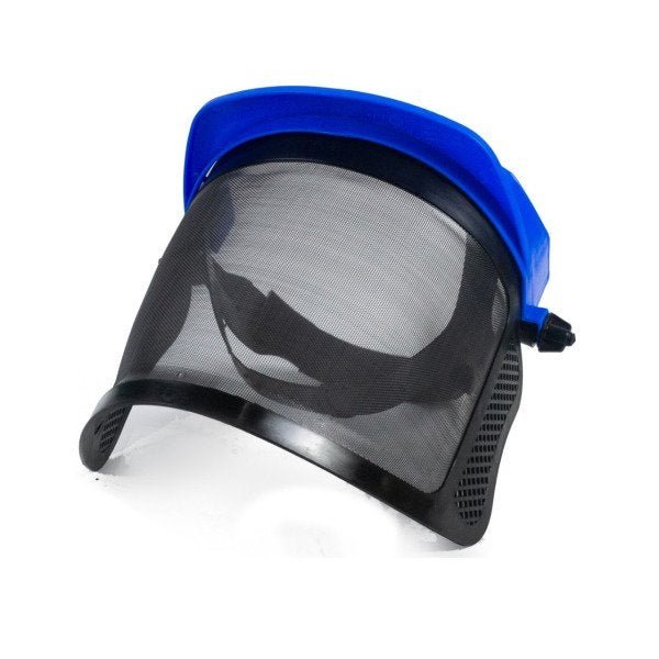 Protetor Facial Telado Azul P/Roçadeira Motosserra Universal - Azul - 2