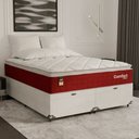 Ver imagem 7 de Cama Box Baú Queen + Colchão Comfort Class Pillow Top Vinho/suede Branco