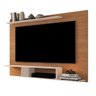 Painel para TV de 55 Polegadas com Prateleiras Luxo - Freijó/Off White - 1