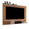 Painel para TV de 55 Polegadas com Prateleiras Luxo - Freijó/Off White - 2