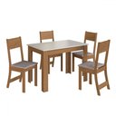 Ver imagem 2 de Mesa de Jantar 4 Lugares Atlanta Freijó/off White - Indékes