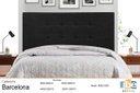 Ver imagem 1 de Cabeceira Solteiro Jbe Moveis Barcelona 94cm Preto Para Cama Box 88cm Decoração Quarto
