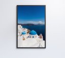 Ver imagem 4 de Quadro Ilha de Santorini - 80x120 - Tecido Canvas