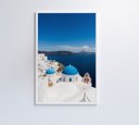 Ver imagem 3 de Quadro Ilha de Santorini - 80x120 - Tecido Canvas