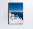 Ver imagem 4 de Quadro Ilha de Santorini - 60x90 - Tecido Canvas