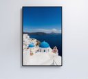 Ver imagem 2 de Quadro Ilha de Santorini - 60x90 - Tecido Canvas