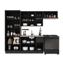 Ver imagem 3 de Armário de Cozinha Modulada Compacta Fidelitá Nara 100% MDF 4 Peças 280cm 12 Portas 2 Gavetas sem