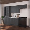 Ver imagem 1 de Armário de Cozinha Modulada Compacta Fidelitá Nara 100% MDF 4 Peças 280cm 12 Portas 2 Gavetas sem