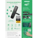 Ver imagem 2 de Fechadura Digital Biométrica, Elg, Shfb700, Wi-fi, 5 Modos de Abertura, Ip65, Preto