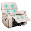 Ver imagem 3 de Poltrona do Papai Reclinável Elétrica e Massagem Corino Premium - Xr6097 - Off White